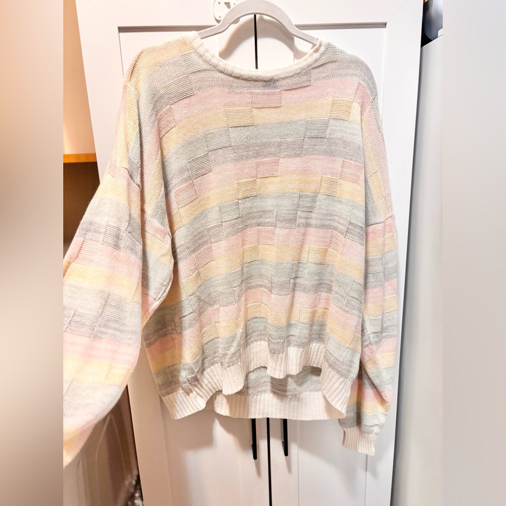 Vintage Striped Pastel Sweater